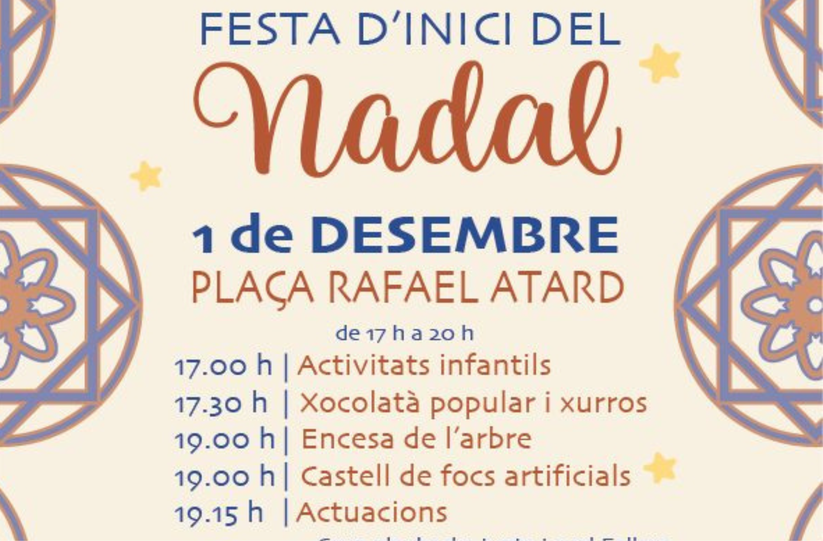 Cartel fiesta de Inicio de Navidad en Manises 2024